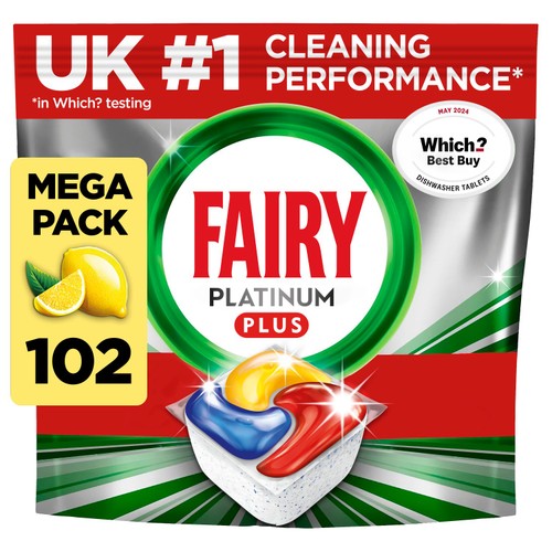 Fairy Platinum Plus All In One Lemon Dishwasher Tablets