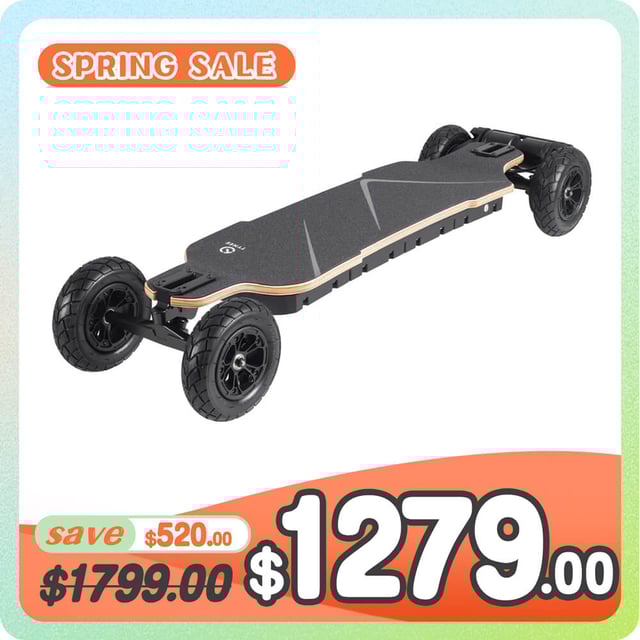 Tynee® Explorer Pro Belt Motor All Terrain Off Road Electric Skateboard