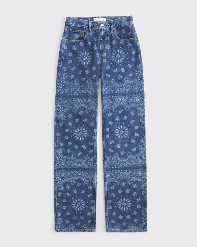 Limited Release High Rise 90s Relaxed Bandana Jean