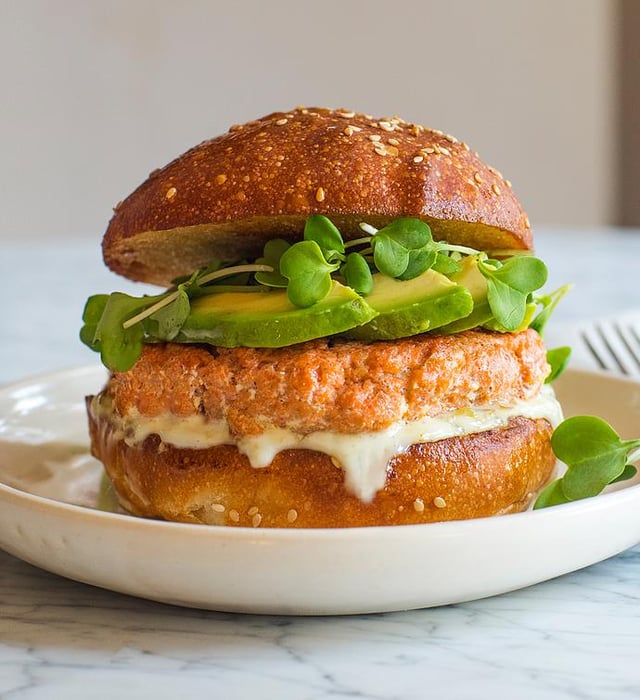 MSC Deluxe Wild Sockeye Salmon Burgers - 5 oz each