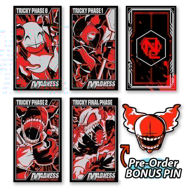 MADNESS: Project Nexus - Metal Card Set Tricky Phases w/ Exclusive Pre-order Pin *PRE-ORDER*