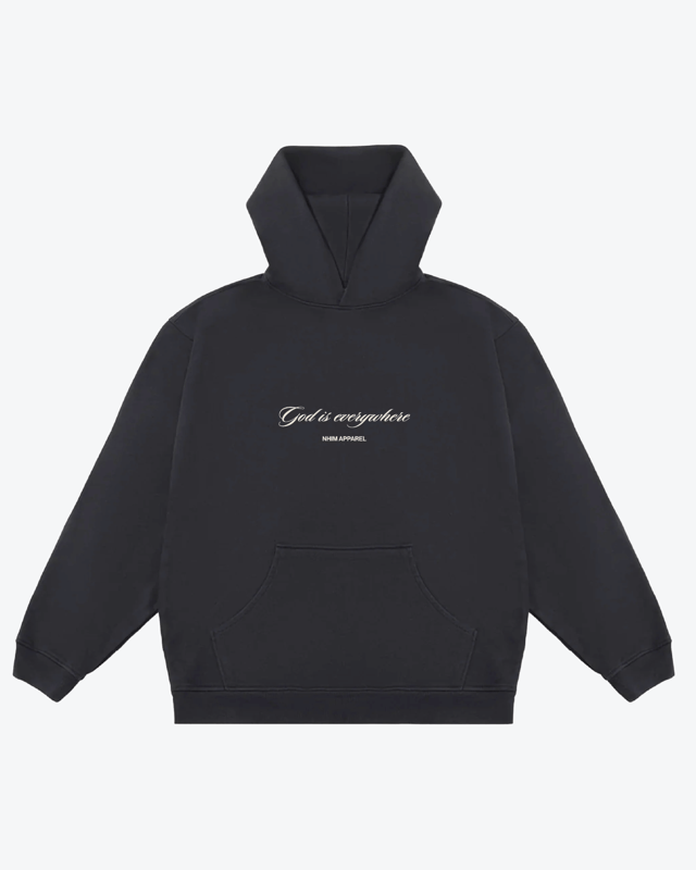 GOD IS EVERYWHERE SCRIPT HOODIE IN BLACK | PRE-SALE | EST SHIP 9.1
