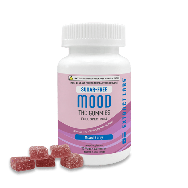 Extract Labs Sugar-Free Delta 9 Gummies | Mixed Berry