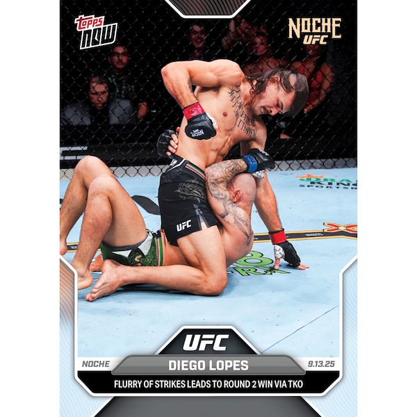 Diego Lopes - 2025 UFC Topps NOW® - Card 29 - LOOK FOR AUTOS