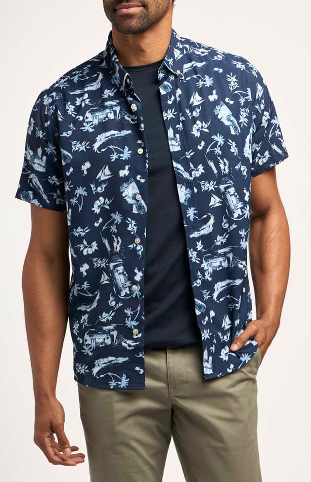 Jack Tailor Short-Sleeve Button Down Collar Shirt