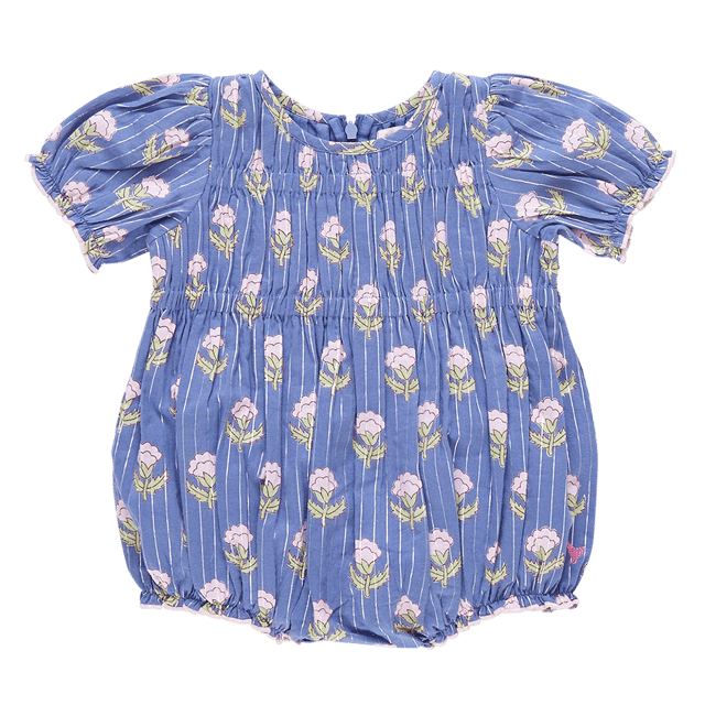 Baby Girls Waverly Bubble - Periwinkle Small Bud
