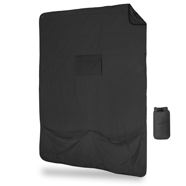 Layover™ XL Travel Blanket - Insulated & Packable | Black