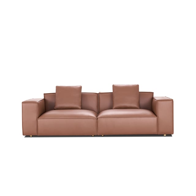 Modern Microfiber Leather Sofa
