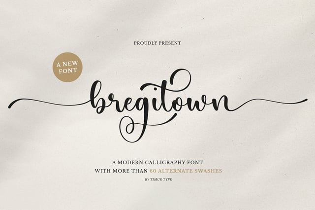 Bregitwon -  Modern Calligraphy font