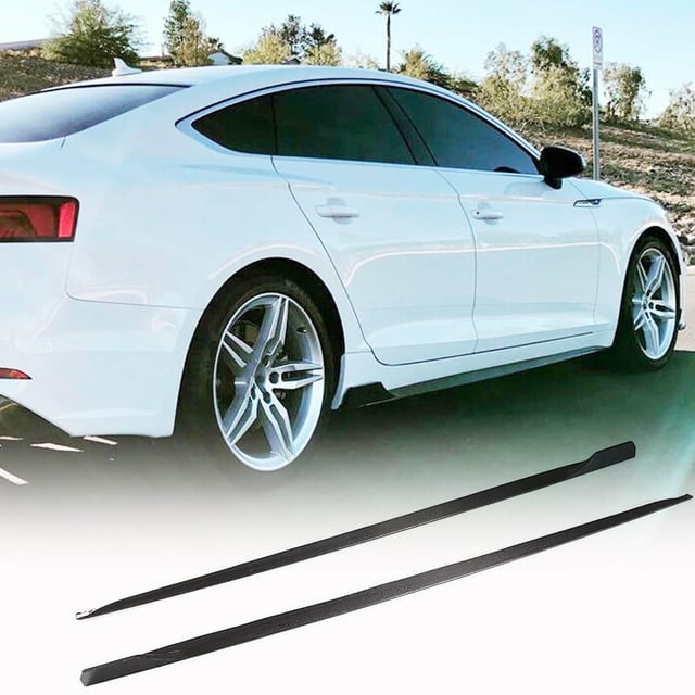 Audi A5 Sline S5 B9 Sportback 2017-2020 Side Skirts Carbon Fiber