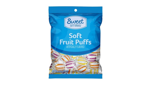 Sweet Smiles Soft Fruit Puffs Candies (4.1 oz)