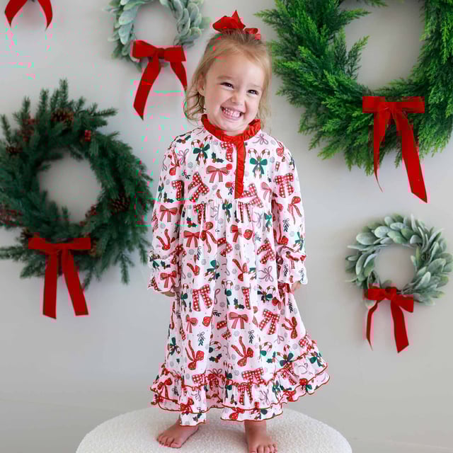 Long Sleeve Princess Ruffle Nightgown | Bow What Fun