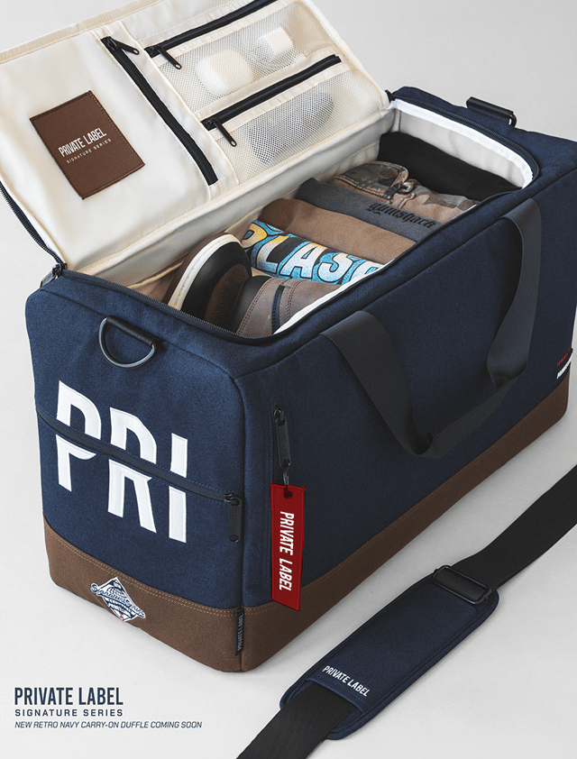 Retro Navy - Signature Series Carry On Travel Bag