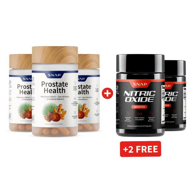 Prostate Health + Nitric Oxide - Buy 3, Get 2 FREE!