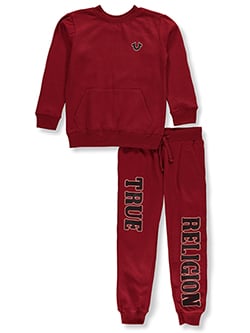 True Religion Boys' 2-Piece Fleece Joggers Set Outfit