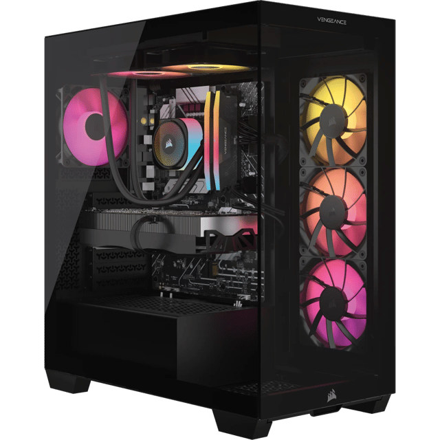VENGEANCE i7600 Gaming PC: Intel Core Ultra 7 265K, GeForce RTX 4070 Ti Super, 32GB DDR5, 1TB M.2 SSD, Win11 Home