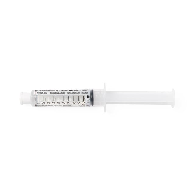 Saline Prefilled USP IV Flush Syringes 10/10 mL 0.9 Sodium Chloride Injection