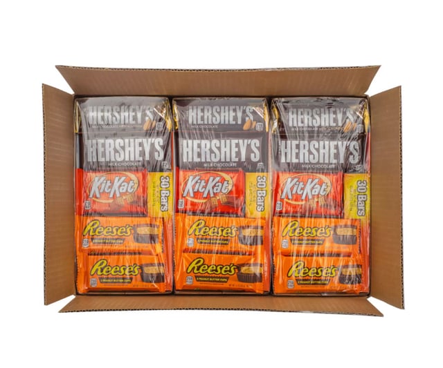 Hersheys Variety Pack Assorted Candy Bars, 180 per case