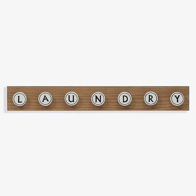 Wood Laundry Knob Wall Hooks