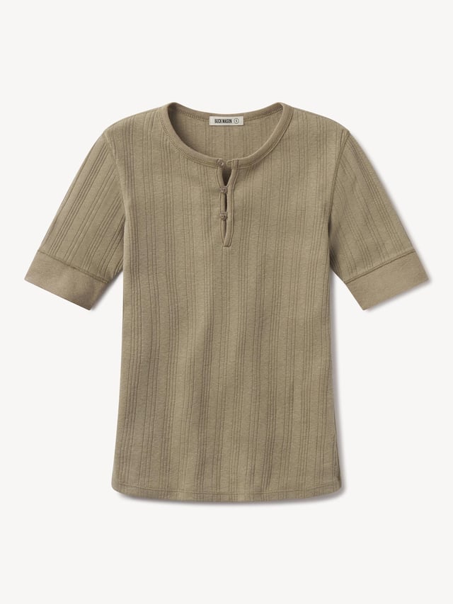 Marsh Fern Heirloom Rib Base Henley