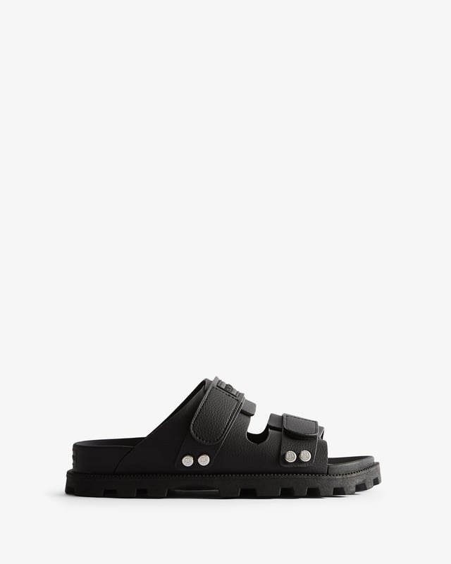 Unisex Vegan Synthetic Logo Sandal