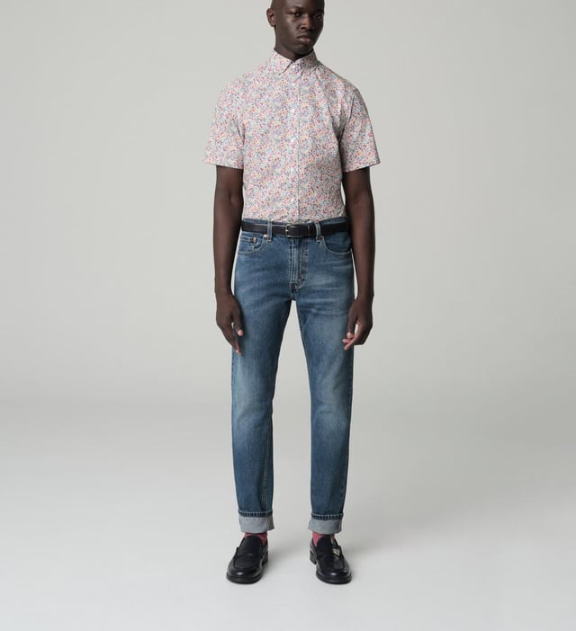 Men's Casual Shirts - London Floral Print Red Casual Shirt | INDOCHINO