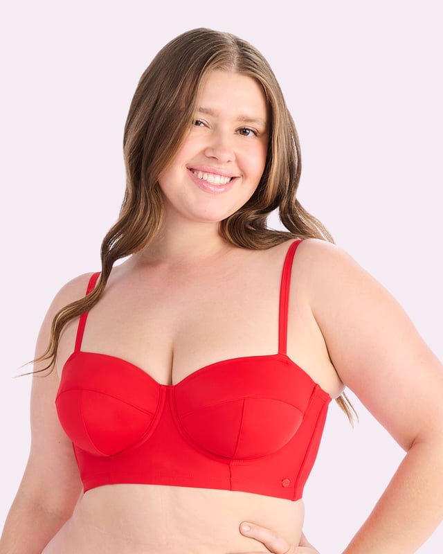 Parade Swim Bustier Bikini Top | New:Wave (Balloon)