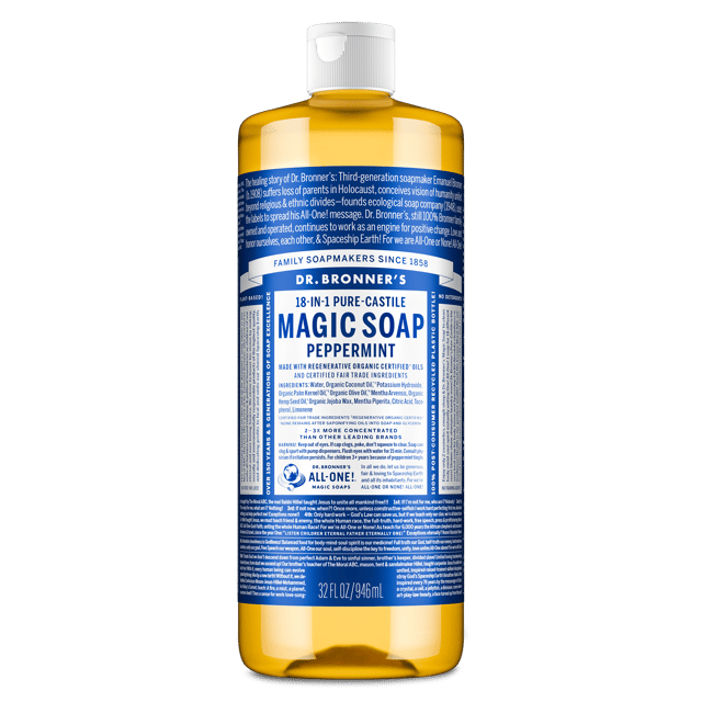 Peppermint - Pure-Castile Liquid Soap