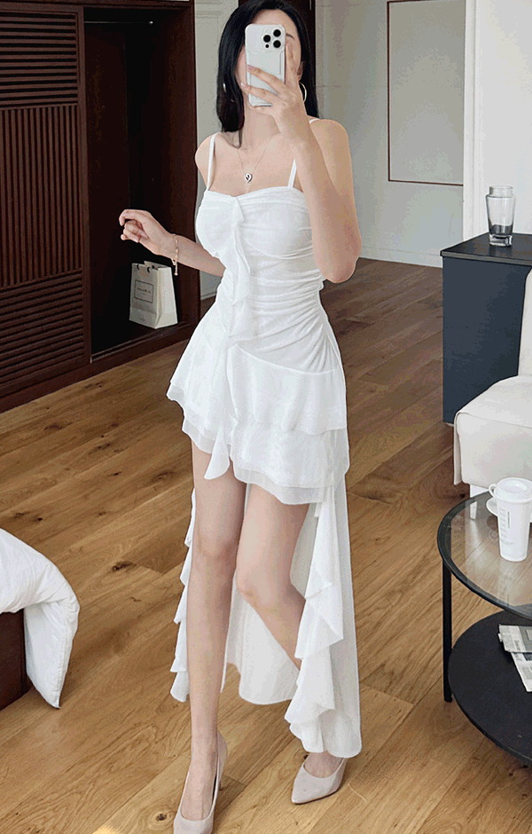 Angel Asymmetrical Long Dress