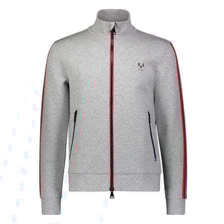 Messi Two Way Zip Knit Jacket - Heather Gray