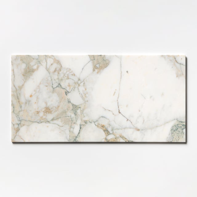 Calacatta Green Polished  Marble Tile 12x24