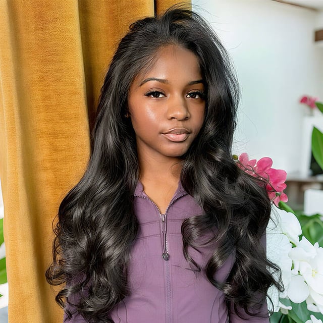 ISEE New In Invisible Hairline Half Wig Body Wave Flip Over Wig For Beginner