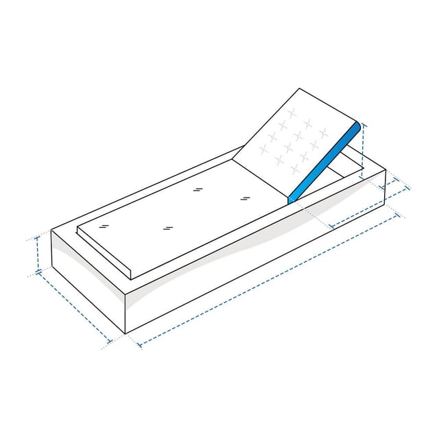 Custom Chaise Lounge Cover - Design 7