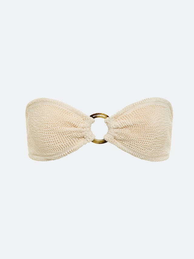 BALBOA O-RING BIKINI TOP - SAND