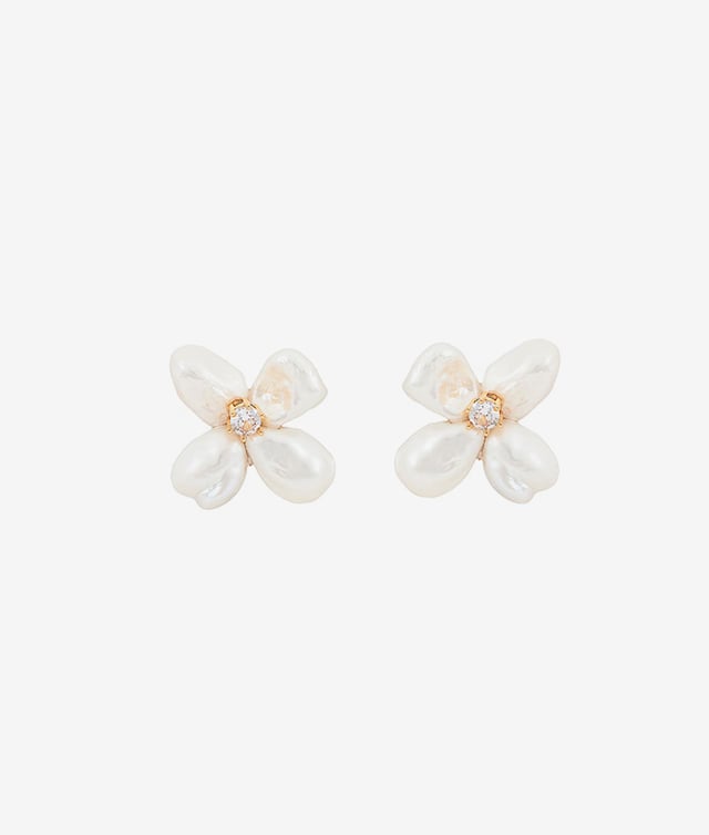 Flower Pearl Earrings