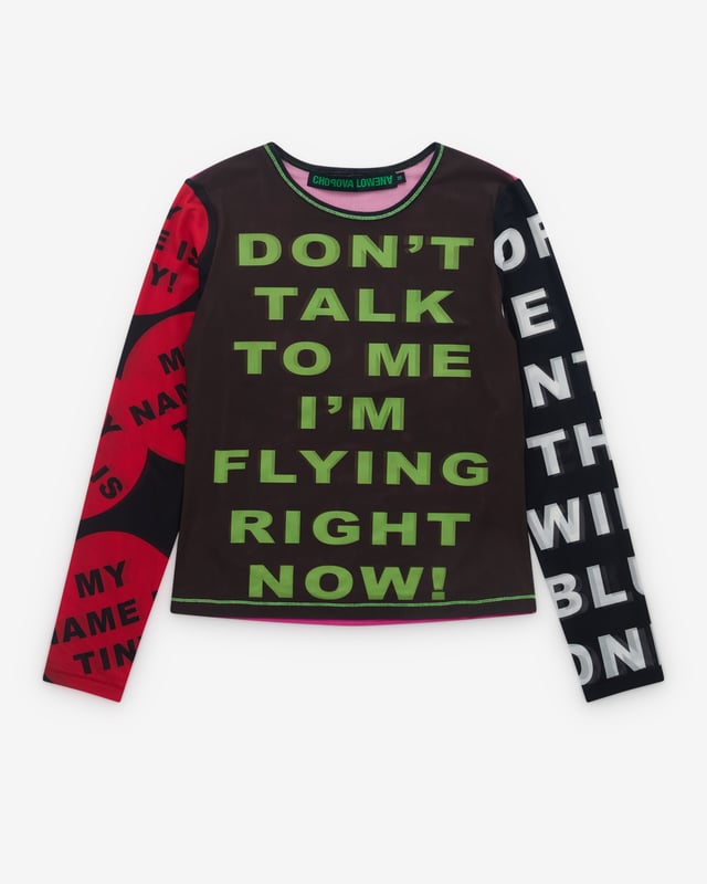 Chopova Lowena - Women's Don't Talk To Me Mesh Top - (Multi)