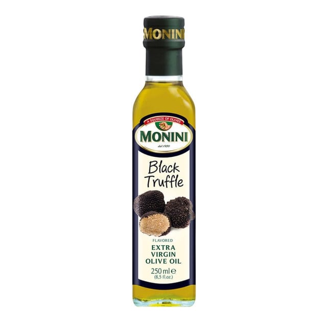 Monini Organic Black Truffle Flavored Extra Virgin Olive Oil, 8.45 oz
