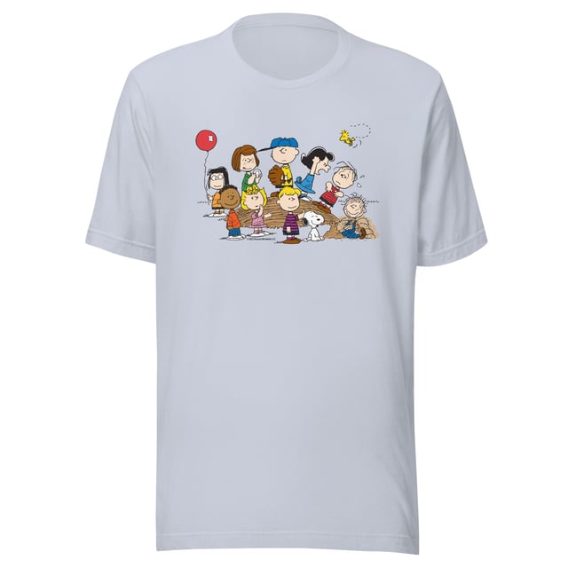 Peanuts Gang Baseball Mound Adult T-Shirt