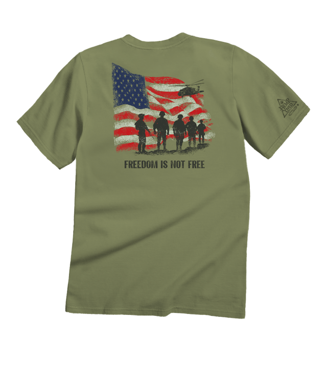 Freedom Is Not Free - Hemp Dyed Short Sleeve Crewneck T-Shirt