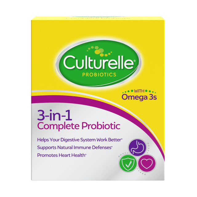 Culturelle® 3-in-1 Complete Probiotic Capsules