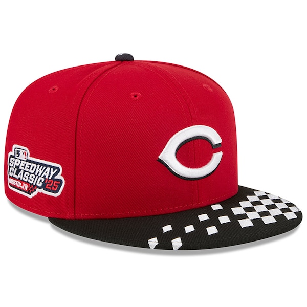 Youth Cincinnati Reds New Era Red/Black 2025 MLB Speedway Classic 9FIFTY Snapback Hat