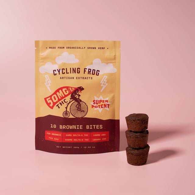 Chocolate Brownie Bites, 50mg THC + 100mg CBD