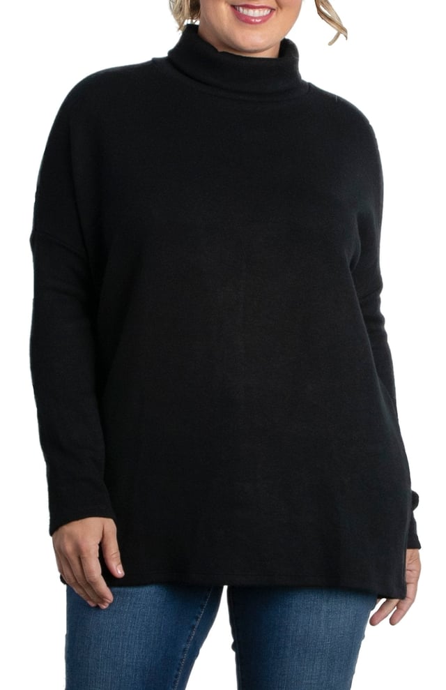 Paris Turtleneck Tunic Sweater - Plus