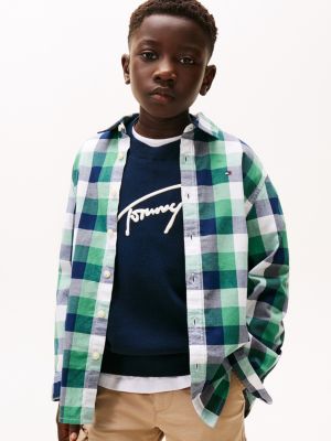 Kids' Buffalo Check Stretch Shirt