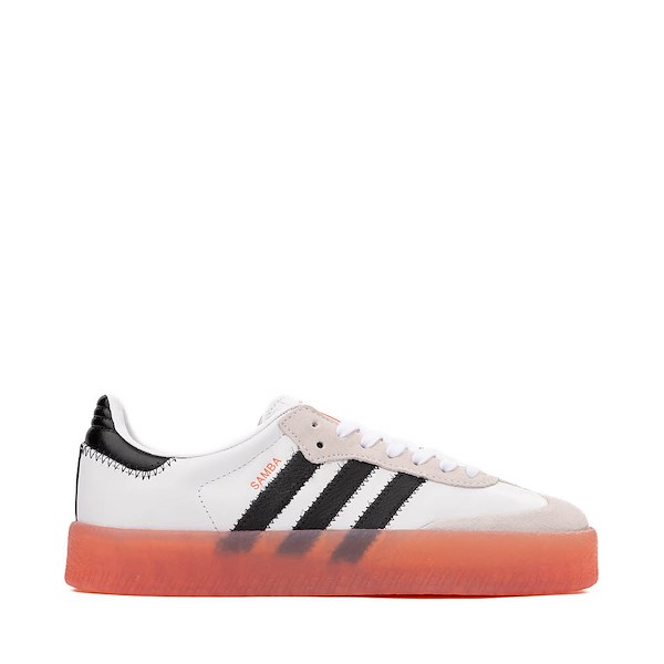 Womens adidas Sambae Athletic Shoe - Cloud White / Core Black / Semi Coral