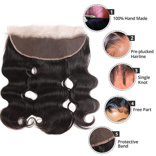 Alipearl Hair Super Thin LY HD Lace Frontal Closure 13*4 13*6 Lace Brazilian Virgin Human Hair Body Wave