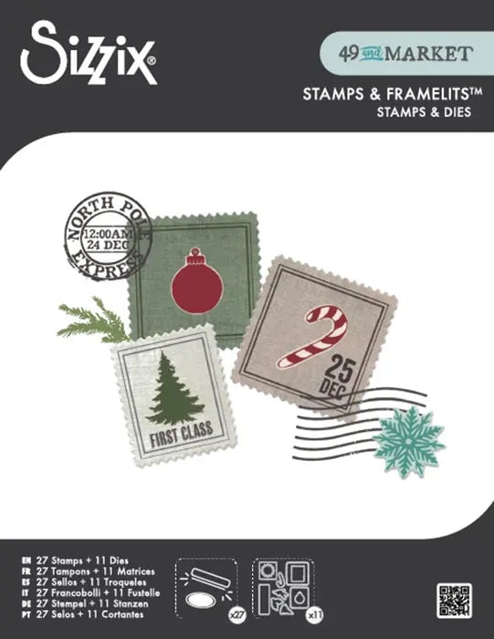 Special Delivery Clear Stamp Set with Framelits - 49 and Market - Sizzix