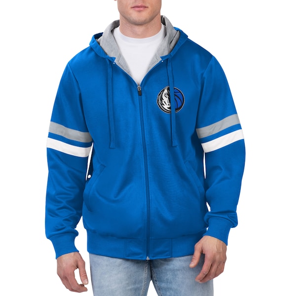 Dallas Mavericks G-III Sports by Carl Banks Contender Full-Zip Hoodie Jacket - Blue