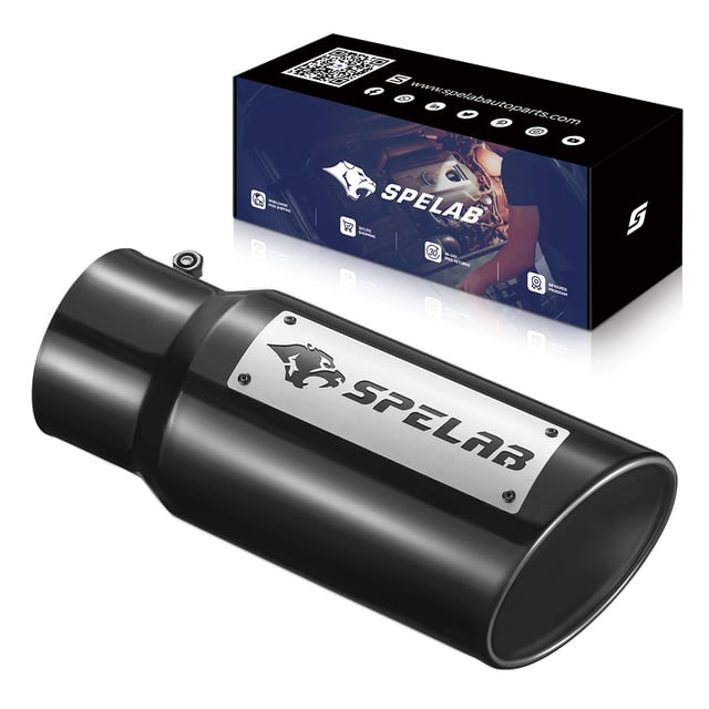 Exhaust Tip 4" In, 5"/6"/7" Out, 12"/18" Length T304 | SPELAB