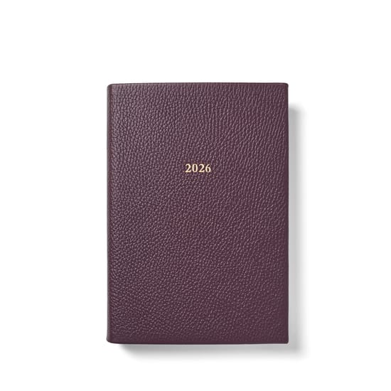 2026 A5 Day to Page Leather Diary